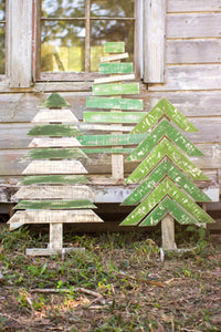 Recycled Wood Christmas Trees (set of 3)