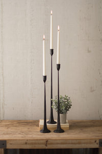 Cast Iron Candle Sticks (set of 3)