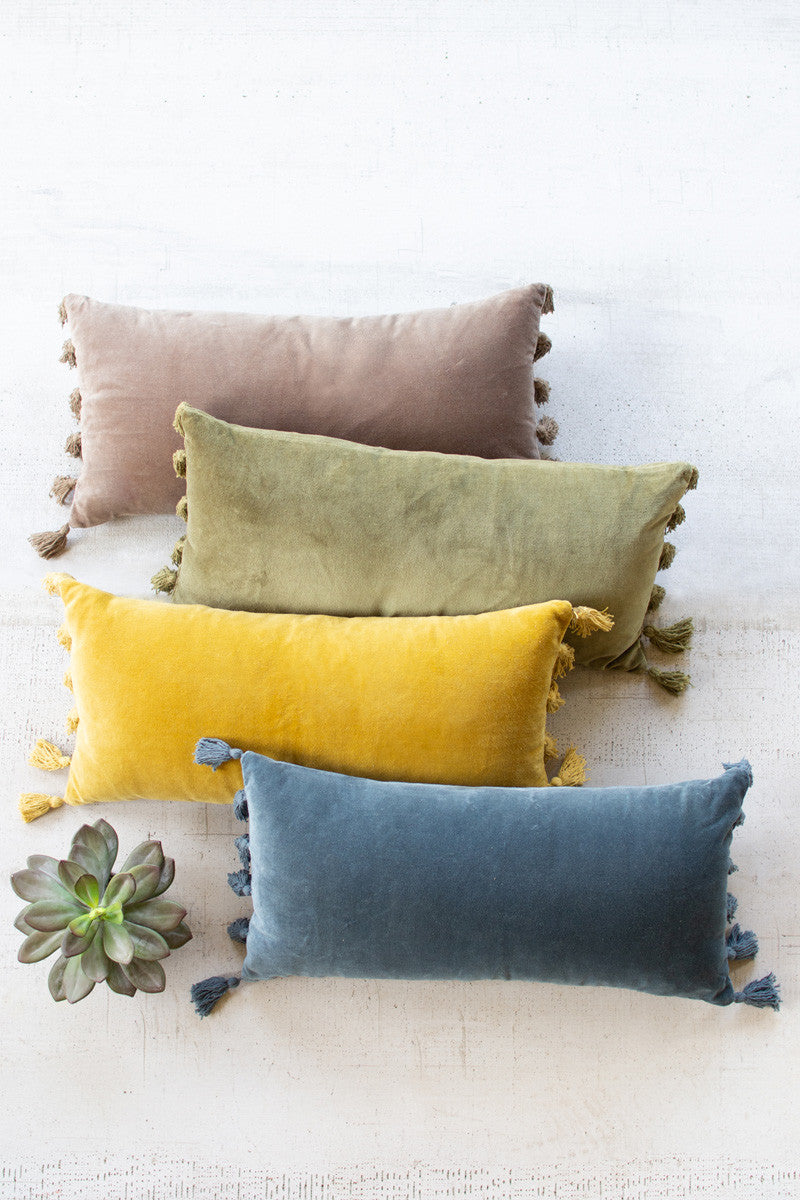 Velvet Pillow (Cobblestone Color/one pillow)